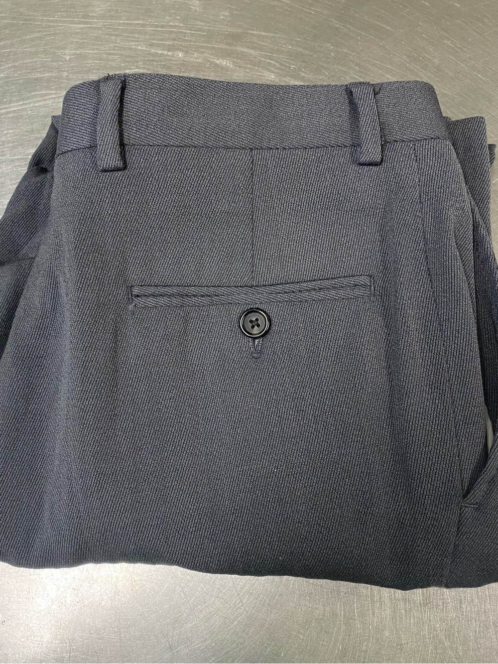 Hart Schaffner Marx Men's Navy Flat-Front Dress Shorts